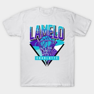 Lamelo Retro Charlotte Basketball Throwback T-Shirt